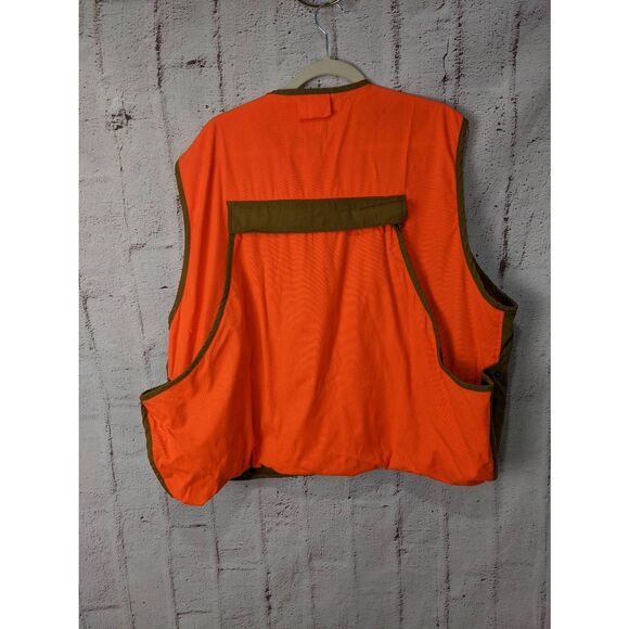 Gander Mountain Mens Guide Series Vest Orange/Tan  Cargo Pocket Hunting Sz XL - Picture 4 of 12